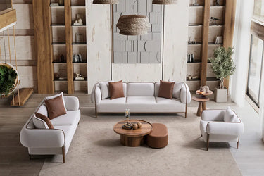 Lugo Sofa Set - Sofa Set - Bouclé & Cotton Blend - Ider Furniture London - View 2