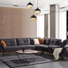 Luna Corner Sofa - Anthracite - Anthracite - Nubuck - Ider Furniture London