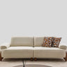 Lupe 3 Seater - 3 Seater Sofa - Linen - Wooden Legs - Ider Furniture London