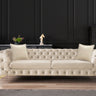 Milano Chesterfield 2 Seater Sofa - 2 Seater Sofa - Velvet - Chrome / Gold Legs - Ider Furniture London - View 6