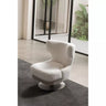 Monza Armchair - Armchair - Bouclé & Cotton Blend - Brass Legs - Ider Furniture London
