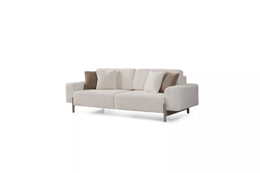 Monza 3 Seater Sofa - 3 Seater Sofa - Cotton Blend - Brass Legs - Ider Furniture London - View 5