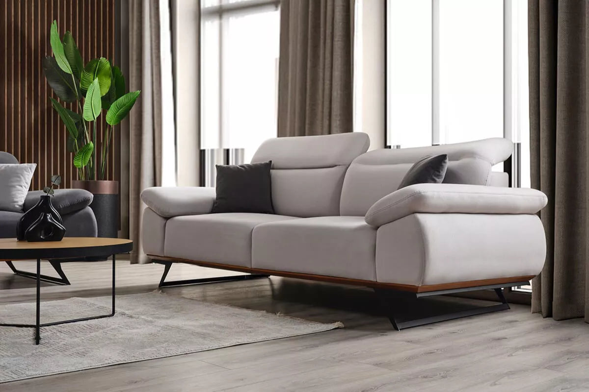 Nice 3 Seater Sofa Cream - Ider Furniture