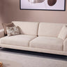 Nota 3 Seater Sofa - 3 Seater Sofa - Cotton Blend - Brass Legs - Ider Furniture London