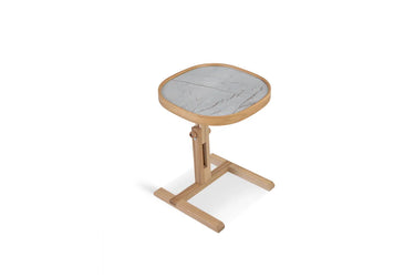 Opus Side Table Oak & Marble - Ider Furniture
