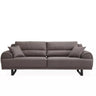 Palermo 3 Seater Sofa Bed - Anthracite - Single Size Sofa Bed - Anthracite - Nubuck - Metal Legs - Ider Furniture London