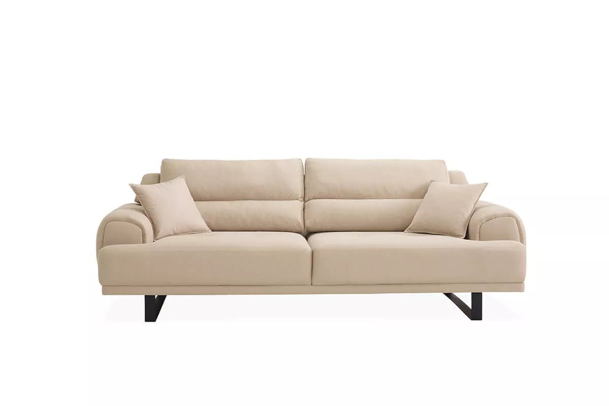 Palermo 3 Seater Sofa Bed - Cream