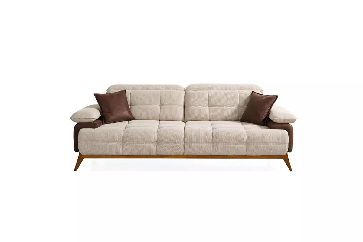 Pandora 3 Seater Sofa Cream - Ider Furniture