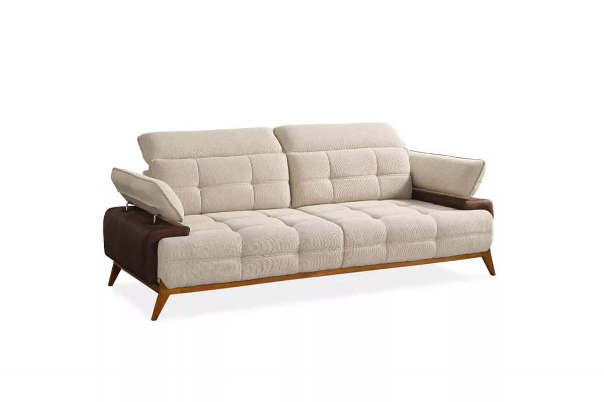Pandora 3 Seater Sofa Cream - Ider Furniture