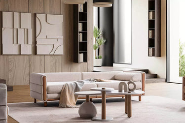 Perla Modular Seater - Modular Sofa - Polyester - Wooden Legs - Ider Furniture London - View 2