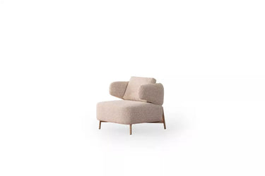 Pier Armchair - Armchair - Bouclé & Cotton Blend - Brass Legs - Ider Furniture London - View 2