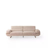 Pier 3 Seater Sofa - 3 Seater Sofa - Cotton Blend - Brass Legs - Ider Furniture London