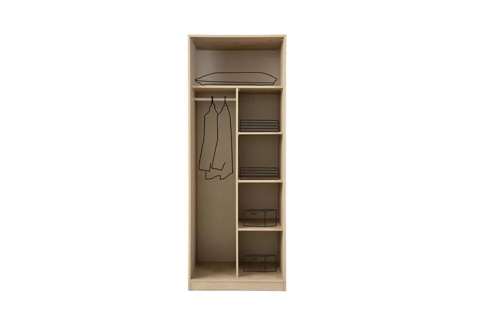 Rigas 2 Mirrored Doors Wardrobe
