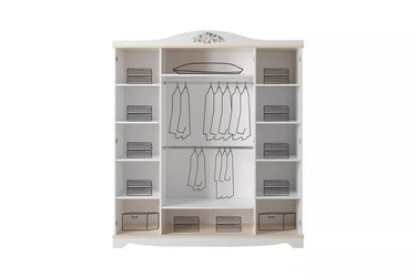 Sahra 4 Doors Wardrobe