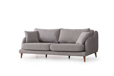 Santos 3 Seater Sofa Bed - Single Size Sofa Bed - Cotton Blend - Wooden Legs - Ider Furniture London - View 2