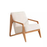 Siesta Armchair - Armchair - Bouclé & Cotton Blend - Wooden Legs - Ider Furniture London