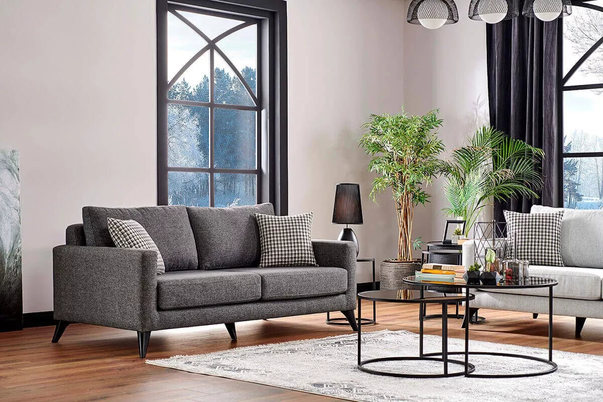 Silver Sofa Set - Ider Furniture