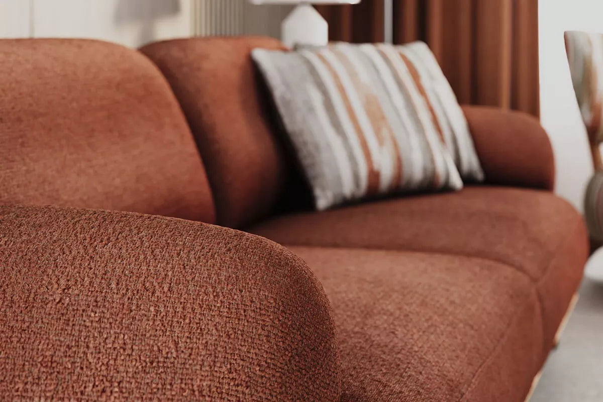 Sirius 3 Seater Sofa Orange - Ider Furniture