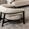 Soho Armchair - Armchair - Bouclé & Cotton Blend - Wooden Legs - Ider Furniture London