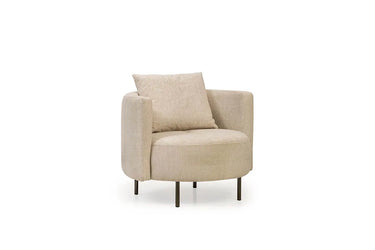 Stella Armchair - Armchair - Nubuck - Brass Legs - Ider Furniture London - View 2