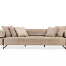Stella 4 Seater Sofa - 4 Seater Sofa - Nubuck - Brass Legs - Ider Furniture London
