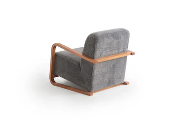 Thalia Armchair - Armchair - Bouclé & Cotton Blend - Wooden Legs - Ider Furniture London - View 2