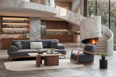 Thalia Sofa Set - Sofa Set - Bouclé & Cotton Blend - Ider Furniture London - View 2