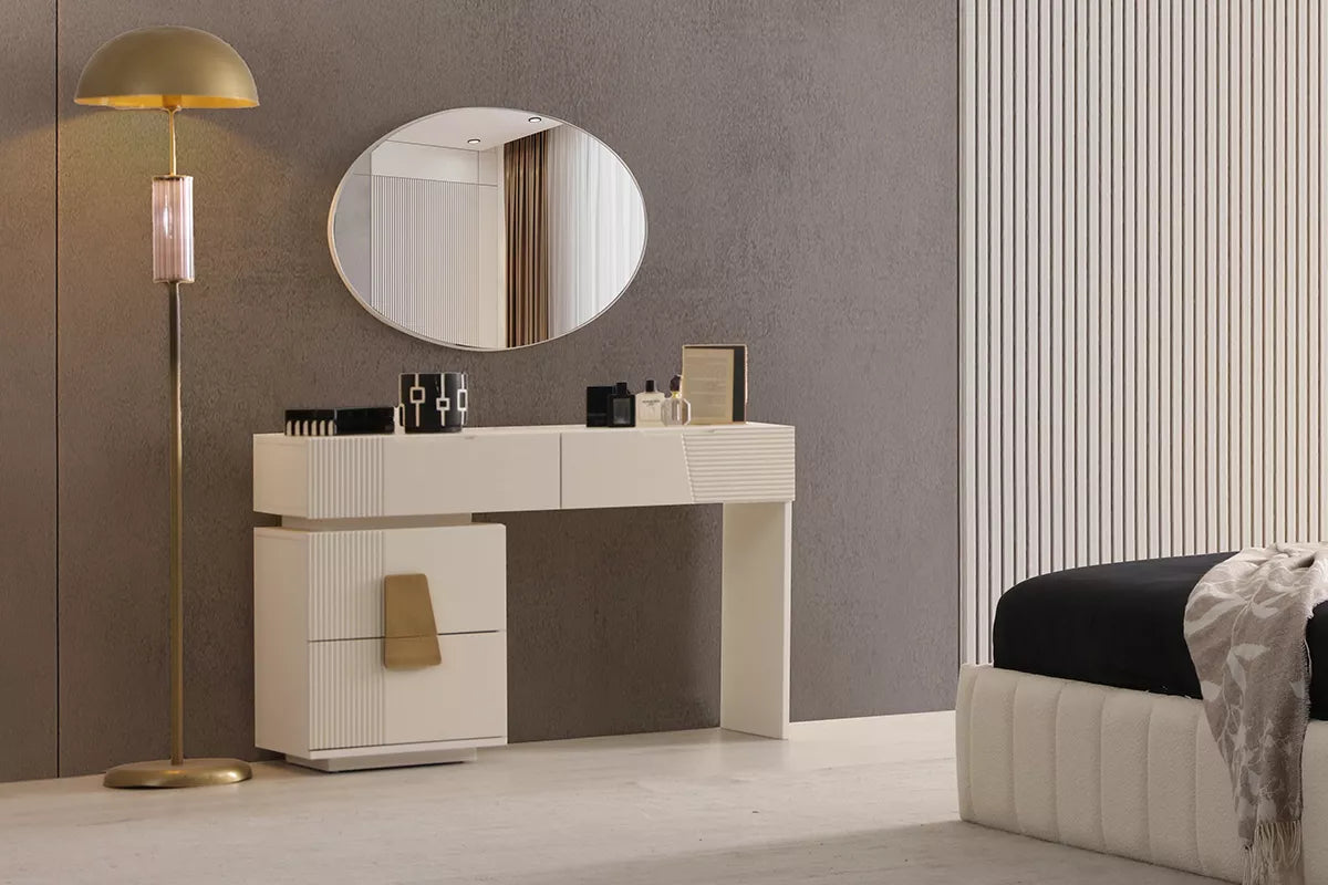 Trilye Dressing Table & Mirror