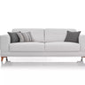 Valencia 3 Seater Sofa Bed Cream - Single Size Sofa Bed - Cream - Linen - Wooden Legs - Ider Furniture London