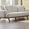Venedik 2 Seater Sofa - 2 Seater Sofa - Linen - Metal Legs - Ider Furniture London