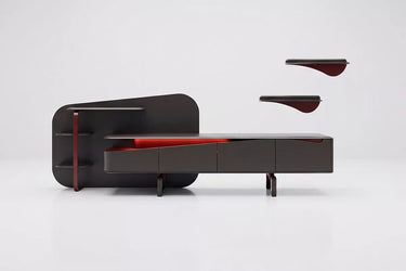 Zen TV Unit Mahogany - view 2