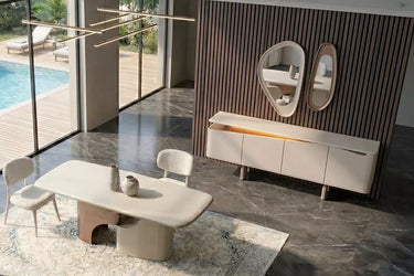 Zen Dining Room Set Cream - view 2