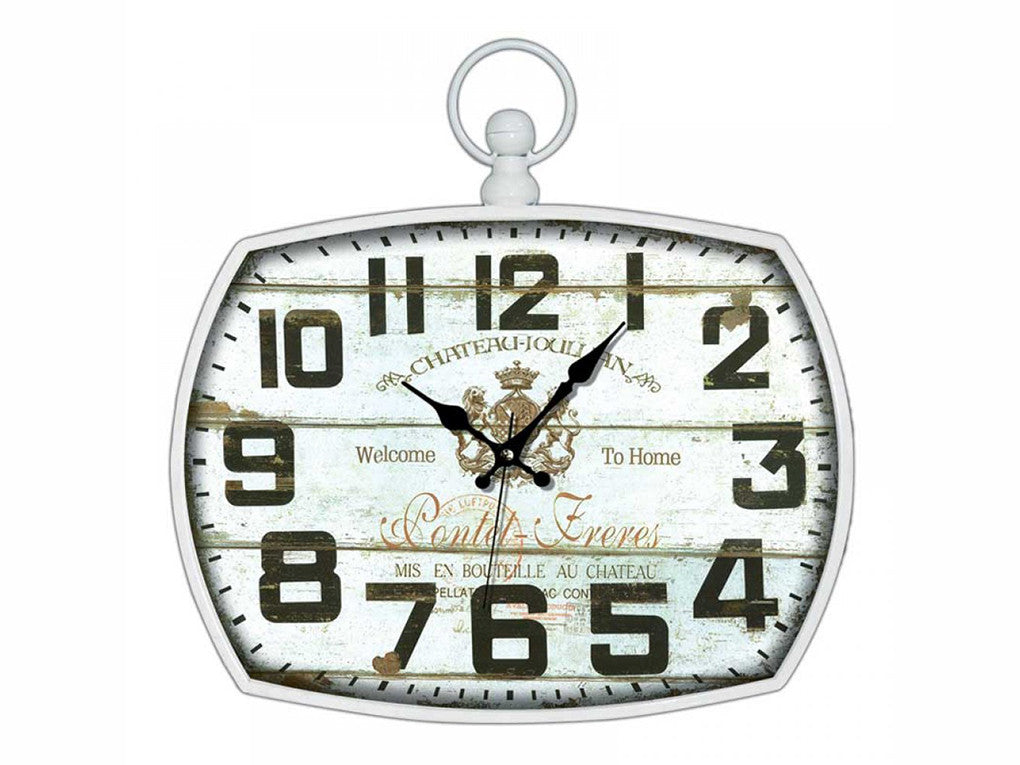 AK 831/White Wall Clock - Ider Furniture