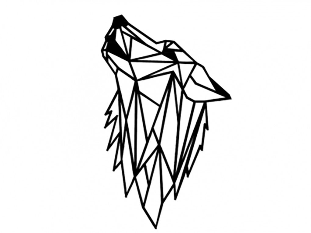 Howling Wolf Metal Wall Art Decor - Ider Furniture