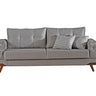 Patara 3 Seater Sofa Bed - Single Size Sofa Bed - Linen - Wooden Legs - Ider Furniture London