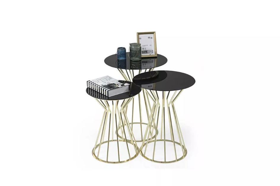 Gold Nesting Table - Ider Furniture