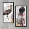 Wood Framed Textured Oil Painting Sen 2 Pieces 42x80 - Ider Furniture