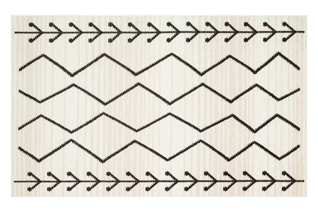 Zuma ZM02 Cream Black Carpet - Ider Furniture