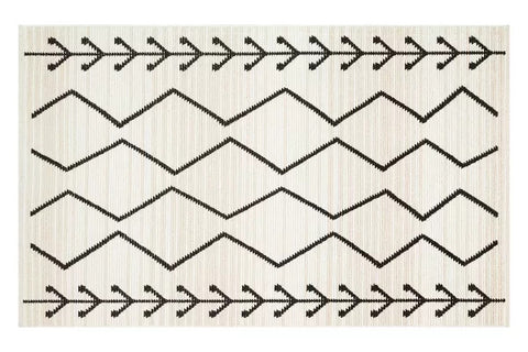 Zuma ZM02 Cream Black Carpet - Ider Furniture