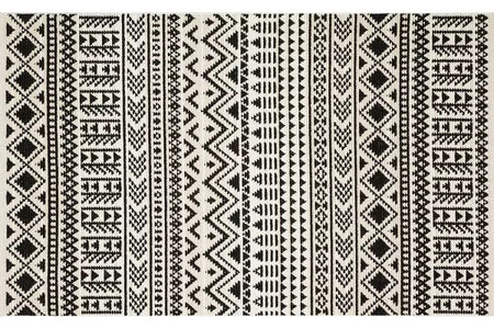Zuma ZM03 Cream Black Carpet - Ider Furniture