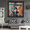 Wood Framed Textured Oil Painting Charlie 80X80 - Ider Furniture