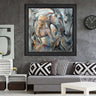 Wood Framed Textured Oil Painting Feeling 80X80 - Ider Furniture