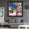 Wood Framed Textured Oil Painting Grafiti 80X80 - Ider Furniture