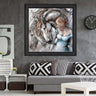 Wood Framed Textured Oil Painting Feel 80X80 - Ider Furniture