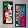 Wood Framed Textured Oil Painting Andy 2 Pieces 42x80 - Ider Furniture