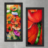 Wood Framed Textured Oil Painting Between 2 Pieces 42x80 - Ider Furniture
