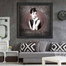 Wood Oil Painting Textured Painting Audrey Hepburn oriental 80X80 - Ider Furniture