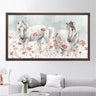 Wooden Frame Oil Painting Textured Painting White love 120X65 - Ider Furniture