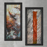 Wood Framed Textured Oil Painting Bogga 2 Pieces 42x80 - Ider Furniture