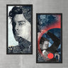Wood Framed Textured Oil Painting Boys 2 Pieces 42x80 - Ider Furniture